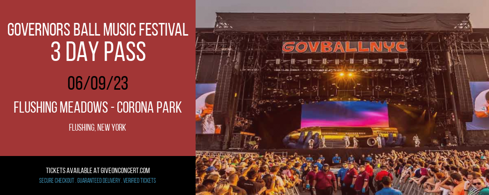 Governors Ball Music Festival - 3 Day Pass at Giveon Concert Tickets